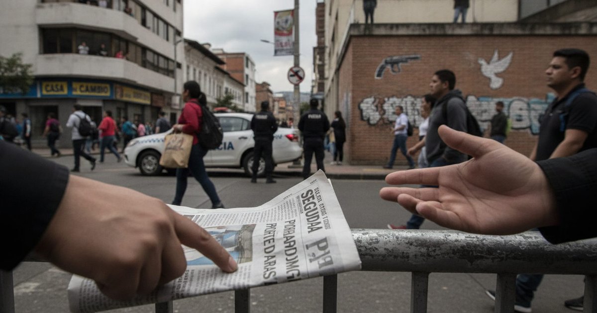 Manos de profesionales o autoridades revisando documentos oficiales, posiblemente el Decreto 1368, con un mapa de Colombia o un fondo alusivo a la seguridad del país, en un contexto de oficina o reunión.