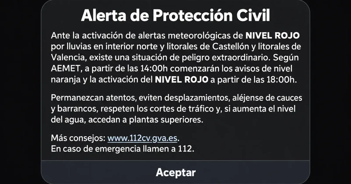 Alerta de Protección Civil por Lluvias