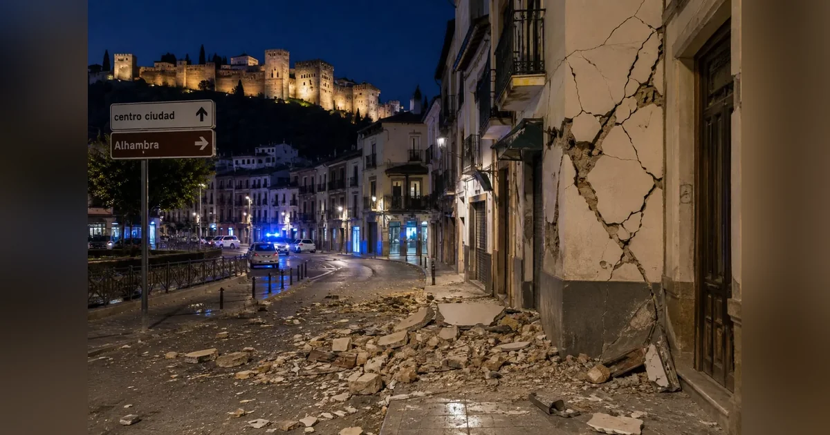 Fuerte terremoto de magnitud 5,2 sacude Granada y se siente en varias provincias de España