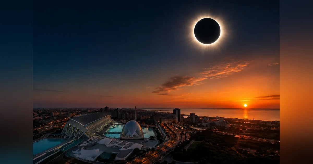 España vivirá este 12 de agosto un eclipse total de Sol histórico. Consulta el horario en Valencia, dónde verlo, restricciones y recomendaciones de seguridad.
